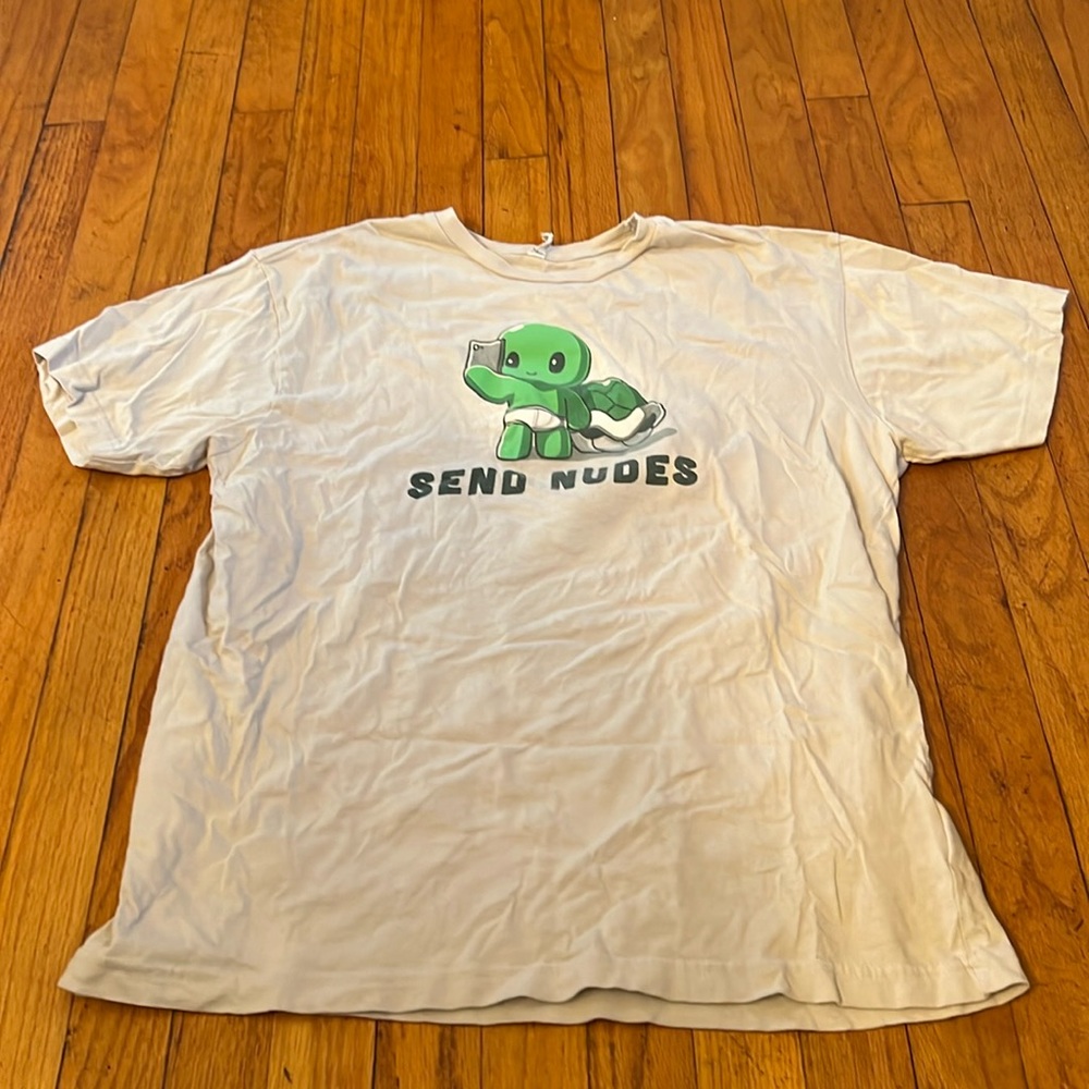 Teeturtle large used send nudes tshirt